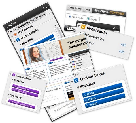 EPiServer Composer 4 collage