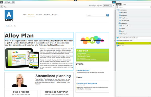 Alloy website with full functionality