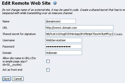 Edit remote Web site