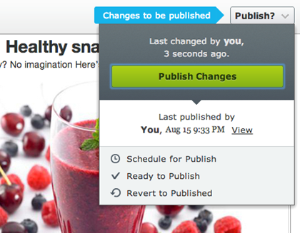 The redesigned user interface