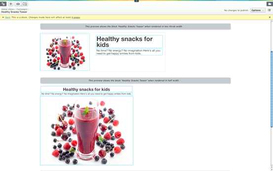 Focus on content re-use