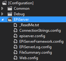 Default configuration files