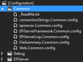 common config transforms