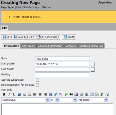 MAndatory value has been set