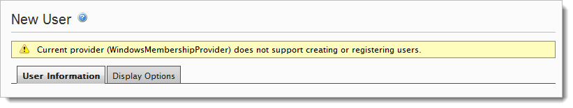 Membership providers in EPiServer CMS 6
