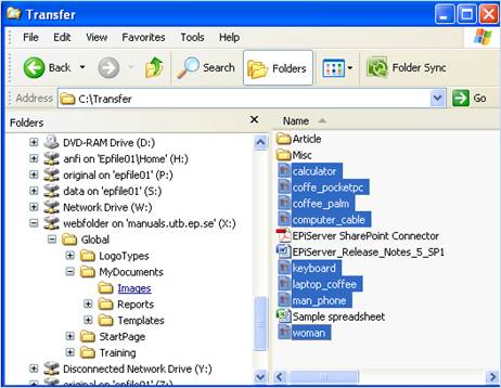 Uploading multiple files to Web server