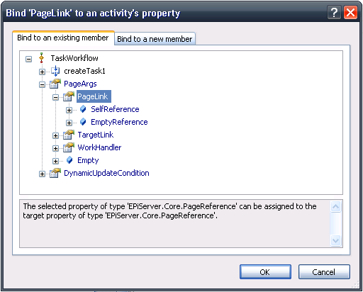 Associating the PageLink property with the invoking page.